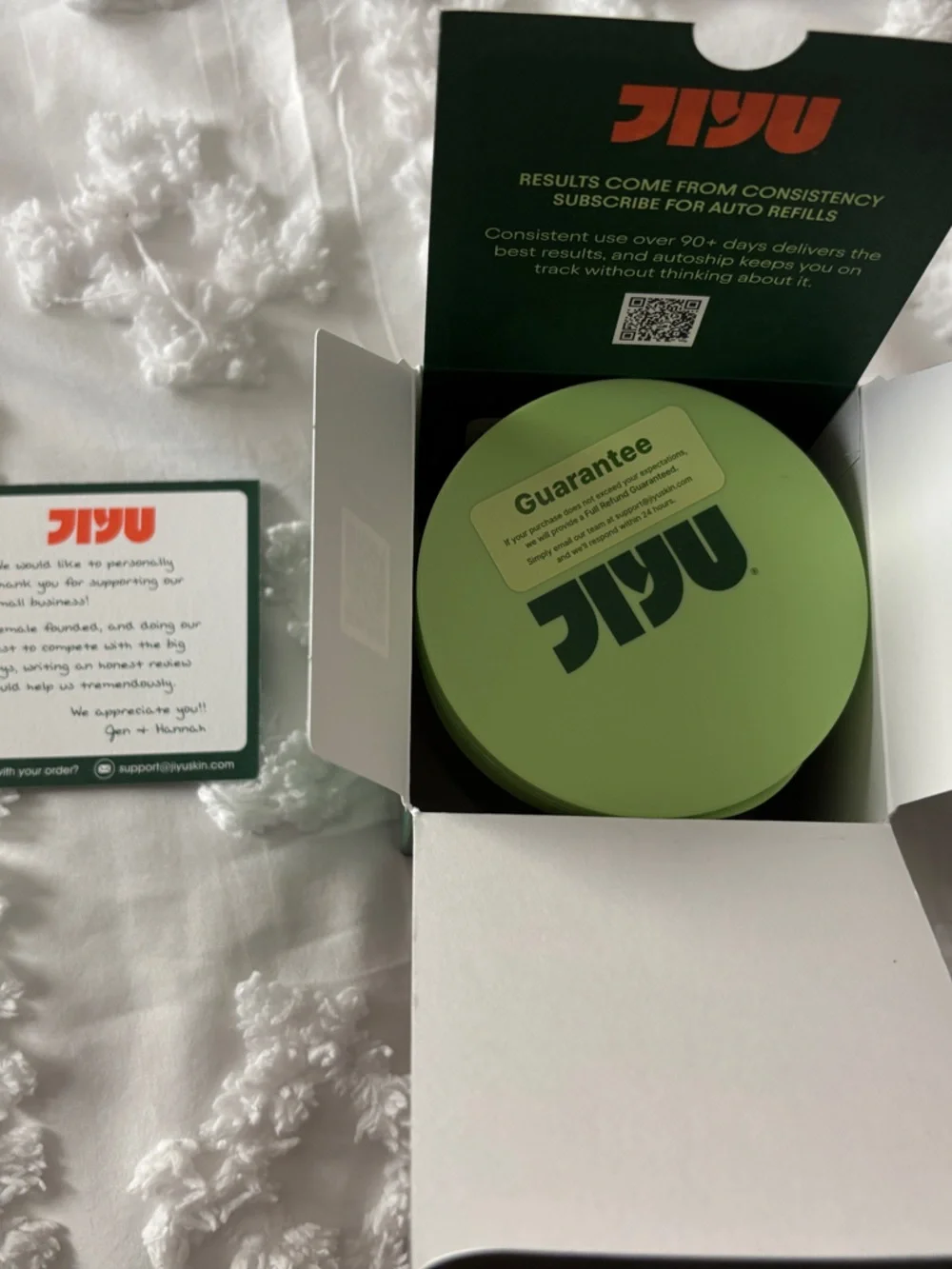 Jiyu Skin Cell Renewal Toning & Brightening Face Pads – Green